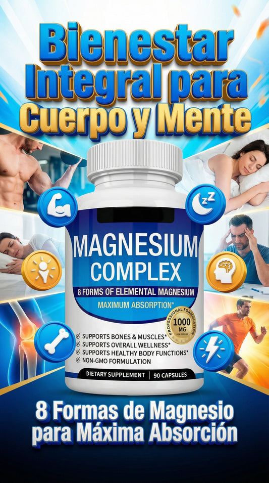 Magnesio Suplemento 8 Elemental 1000mg
